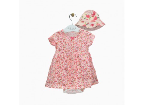 Платье -ромпер+панамка	H+M,Mothercare