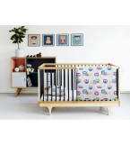 Комплект детского постельного белья OWLS  /оборот белый/