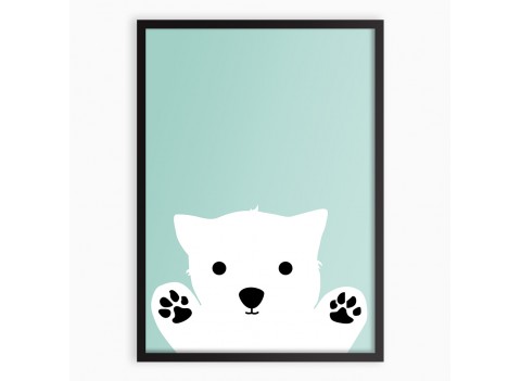 Картина FOX /рамка черный/