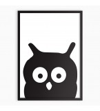 Картина OWL /рамка черный/