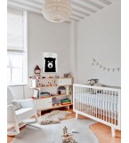 Картина BEES BEAR /рамка белый/