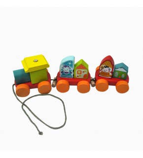 Іграшка дерев'яна - Поїзд Казковий