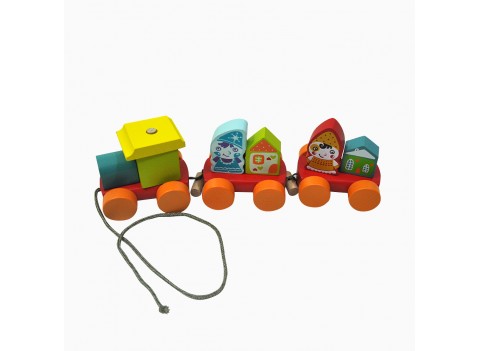 Іграшка дерев'яна - Поїзд Казковий