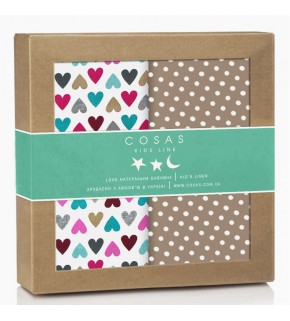 Набор пеленок бязь LOVE