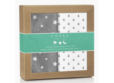 Набор пеленок бязь STAR DROP