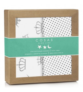 Набор пеленок бязь CROWN DROP