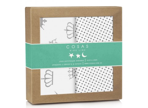 Набор пеленок бязь CROWN DROP