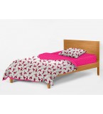 Комплект детского постельного белья FLAMINGO /оборот горох малина/