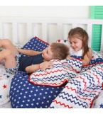 Покрывало двухстороннее BLUE STARS