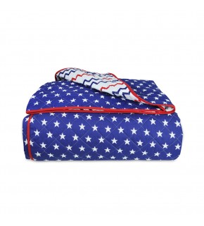 Покрывало двухстороннее BLUE STARS