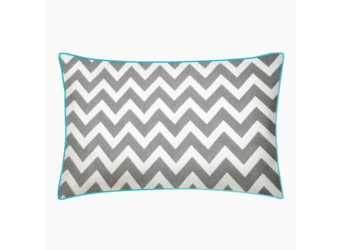 Наволочка ZIGZAG GREY MINT