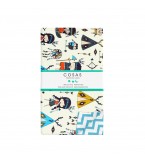 Комплект детского постельного белья INDI /оборот зигзаг голубой/