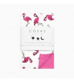 Комплект детского постельного белья FLAMINGO /оборот горох малина/