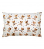 Комплект детского постельного белья BEAR /оборот полоса синяя/