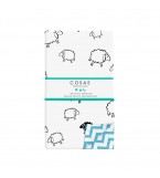 Комплект детского постельного белья SHEEP /оборот зигзаг голубой/