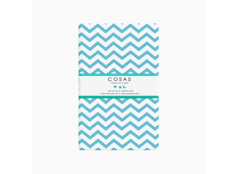 Простынка Зигзаг голубой COSAS