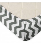 Простынка Зигзаг серый COSAS