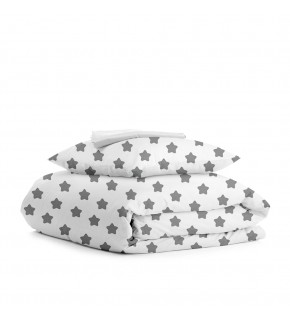 Комплект детского постельного белья STAR /оборот белый/