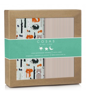 Набор пеленок бязь FOREST BEIGE