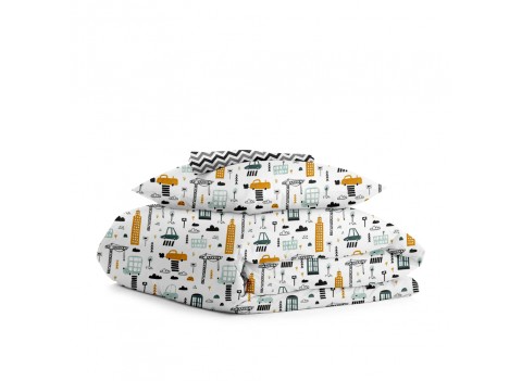 Комплект детского постельного белья BUILDING ZIGZAG BLACK