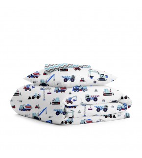 Комплект детского постельного белья BUILDING ZIGZAG BLUE