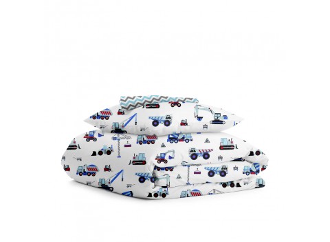 Комплект детского постельного белья BUILDING ZIGZAG BLUE