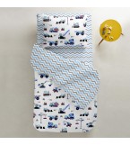 Комплект детского постельного белья BUILDING ZIGZAG BLUE