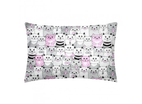 Наволочка CATS DOTS PINK