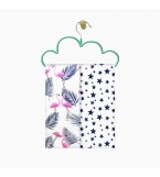 Набор пеленок бязь FLAMINGO STARS