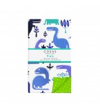 Комплект детского постельного белья DINO BLUE /оборот горох на зеленом/