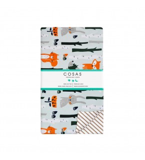 Пододеяльник WOOD /оборот полоса бежевая/