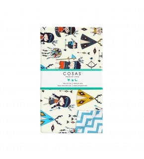 Пододеяльник INDI /оборот зигзаг голубой/