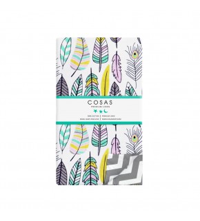 Пододеяльник FEATHER GREY /оборот зигзаг серый/