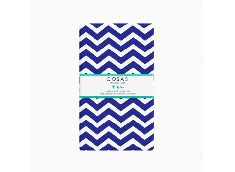 Простынка Зигзаг синий COSAS