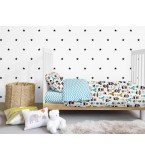 Пододеяльник INDI /оборот зигзаг голубой/