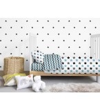 Комплект детского постельного белья SKY STARS /оборот зигзаг бирюзово-серый/