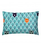 Комплект детского постельного белья BEAR WOOD /оборот зигзаг сине-голубой/