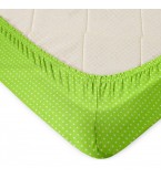Комплект детского постельного белья DINO BLUE /оборот горох на зеленом/