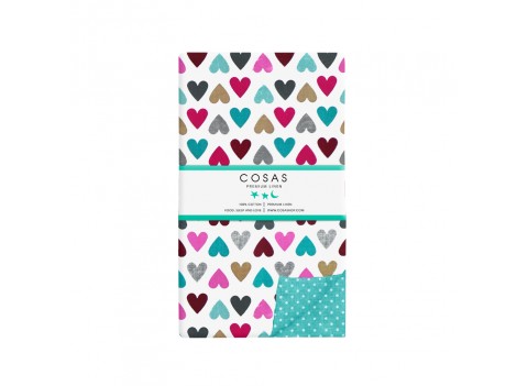 Пододеяльник LOVE /оборот горох на мяте/