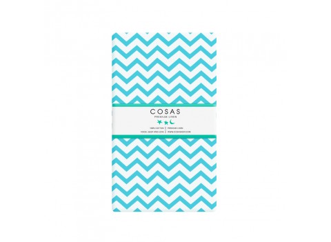 Простынка Зигзаг бирюза COSAS