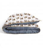 Комплект детского постельного белья BEAR /оборот полоса синяя/