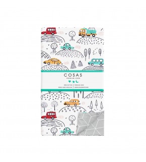 Пододеяльник CARS IN FOREST /оборот ромбы серые/