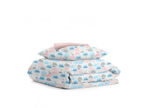 Комплект детского постельного белья CLOUD HELLO /сердца на розовом/