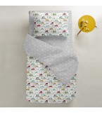 Простынка Ромбы серые COSAS