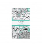 Комплект детского постельного белья CATS /оборот серый в горох/