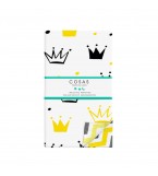 Комплект детского постельного белья CROWNS /оборот зигзаг желто-серый/