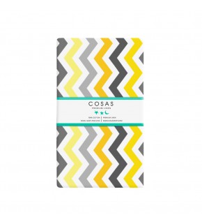 Простынка Зигзаг желто-серый COSAS
