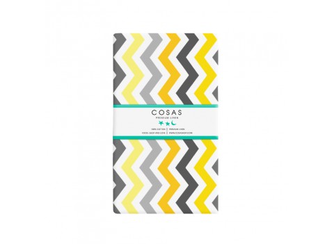 Простынка Зигзаг желто-серый COSAS
