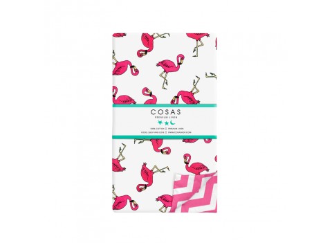Пододеяльник FLAMINGO /оборот зигзаг розовый/