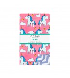 Комплект детского постельного белья UNICORN ROSE /оборот зигзаг голубой/